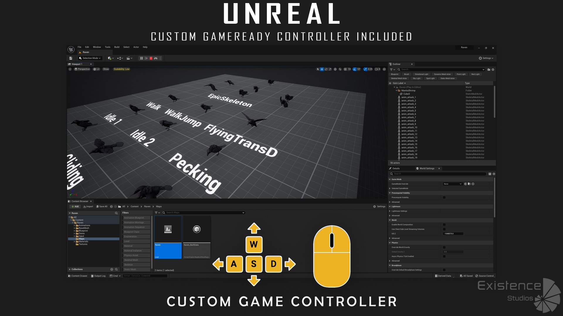 3D Raven - Flying System - Bird Behavior - 75 https://p.turbosquid.com/ts-thumb/Kh/0CgLjv/9h/unreal_04/jpg/1757361702/1920x1080/fit_q87/52e5074f8aa5d463ad4b890b3a4ac2b0f4f9f865/unreal_04.jpg