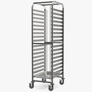 3D shelved trolley liam