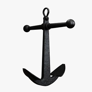 3D model Ship Anchor 3D Model Low-poly 3D model