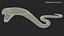 Attaque du Cobra à la peau sombre, truqué et animé pour Cinema 4D