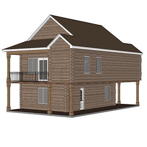 Log House-15 model