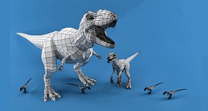 3D model dinosaur mesh