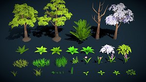 Stylized Lowpoly Nature Assets Pack