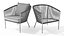 Sessel Corda Schiefergrau