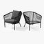 Sessel Corda Schiefergrau