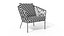 Sessel Corda Schiefergrau