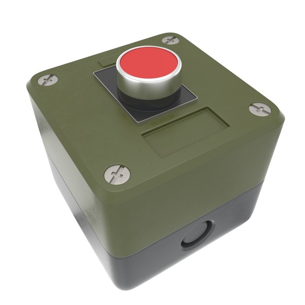 Botão verde industrial Modelo 3D - TurboSquid 1270895