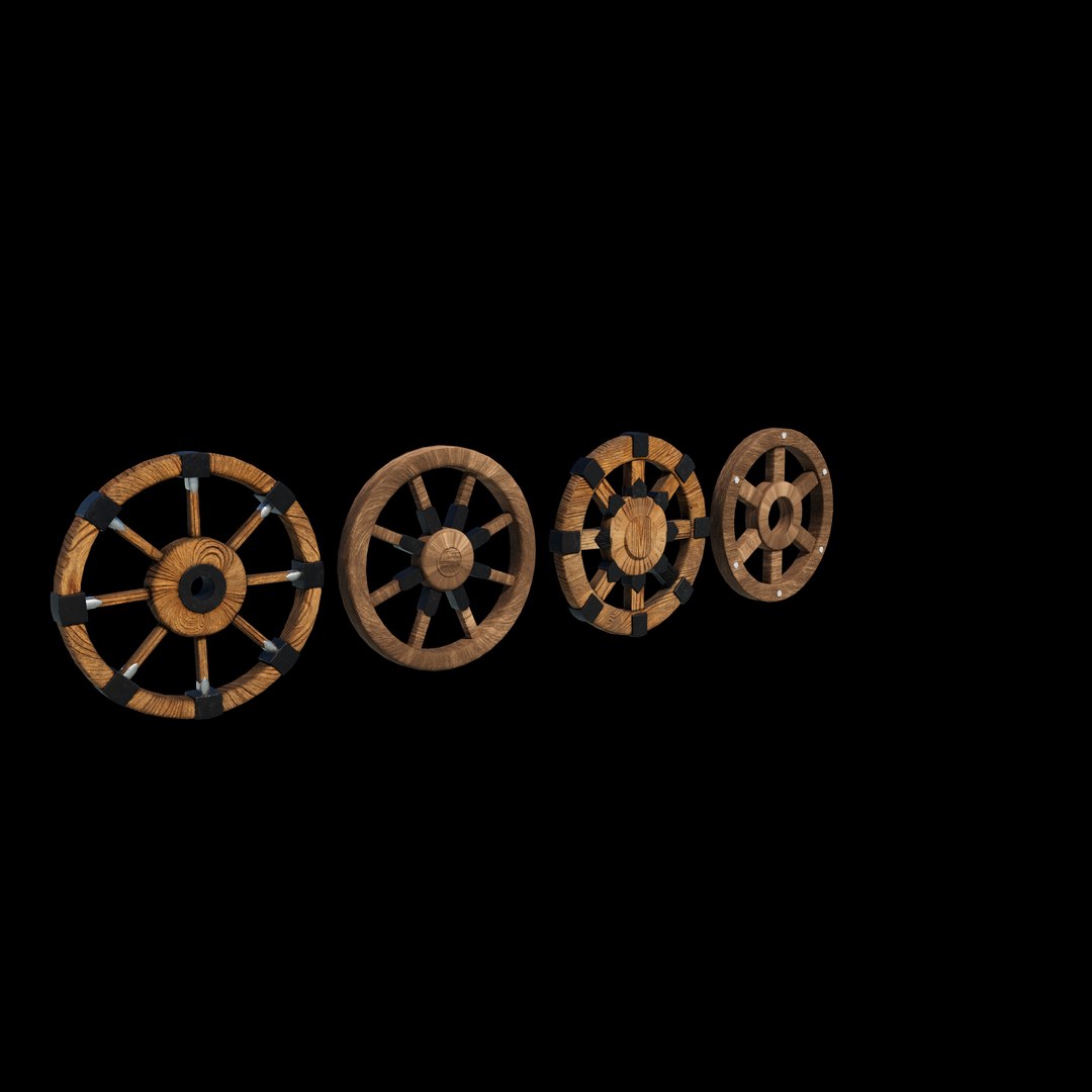 3D Wooden wheel 3D model https://p.turbosquid.com/ts-thumb/Kh/Mn7iJ2/OM/woodenwheeltexture_11/jpg/1746109952/1920x1080/fit_q87/15df7108c8e2b756901203d2d721b68237105cca/woodenwheeltexture_11.jpg