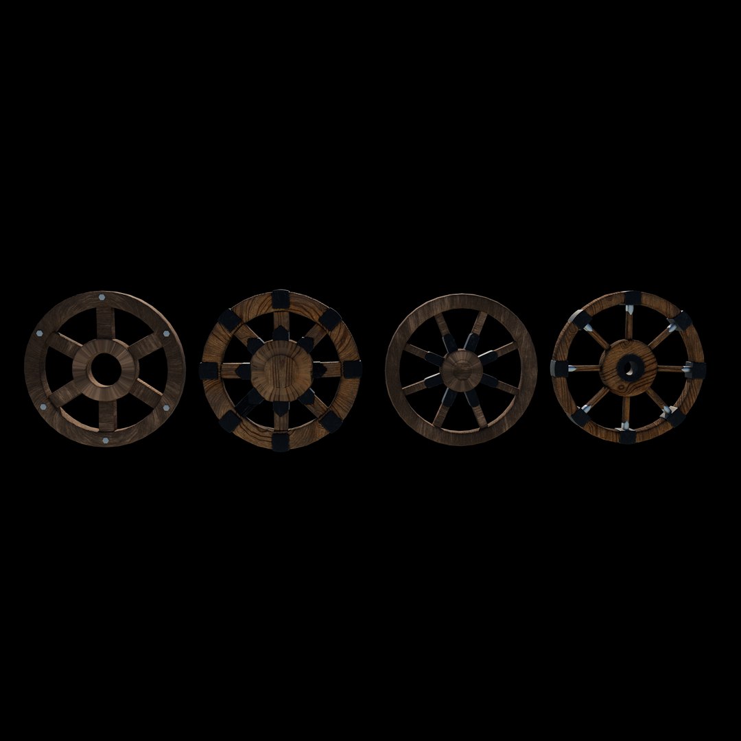 3D Wooden wheel 3D model https://p.turbosquid.com/ts-thumb/Kh/Mn7iJ2/Qp/woodenwheeltexture_1/jpg/1746109944/1920x1080/fit_q87/d131c3a3b5f7d653fa759fd37d5ff75c3510fcb4/woodenwheeltexture_1.jpg