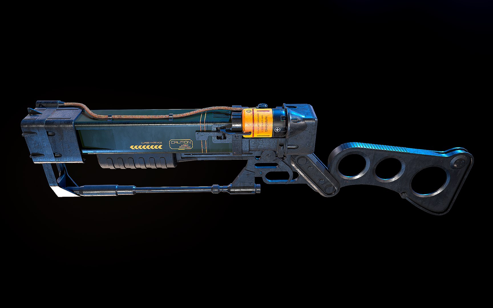 Aer9 Laser Rifle Fallout 3D Model - TurboSquid 2230119