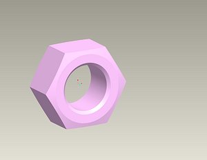 3d model nut
