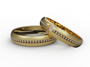 Traditional Wedding Bands 4-14US Sizes