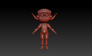 Orc with horns 3D model