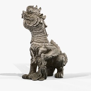 3D Stone Tiger Statue