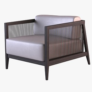 3D Craft Style Designer Lounge Chair