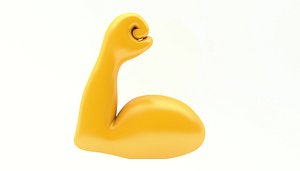 EMOJI HAND FLEXED BICEPS ICON