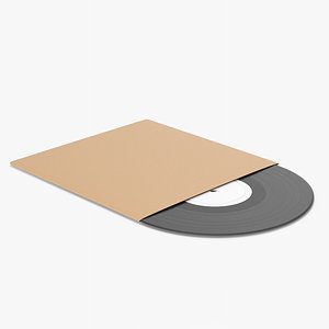 Record Vinyl With Pack 3D model