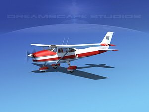 skyline cessna 182 skylane 3d model