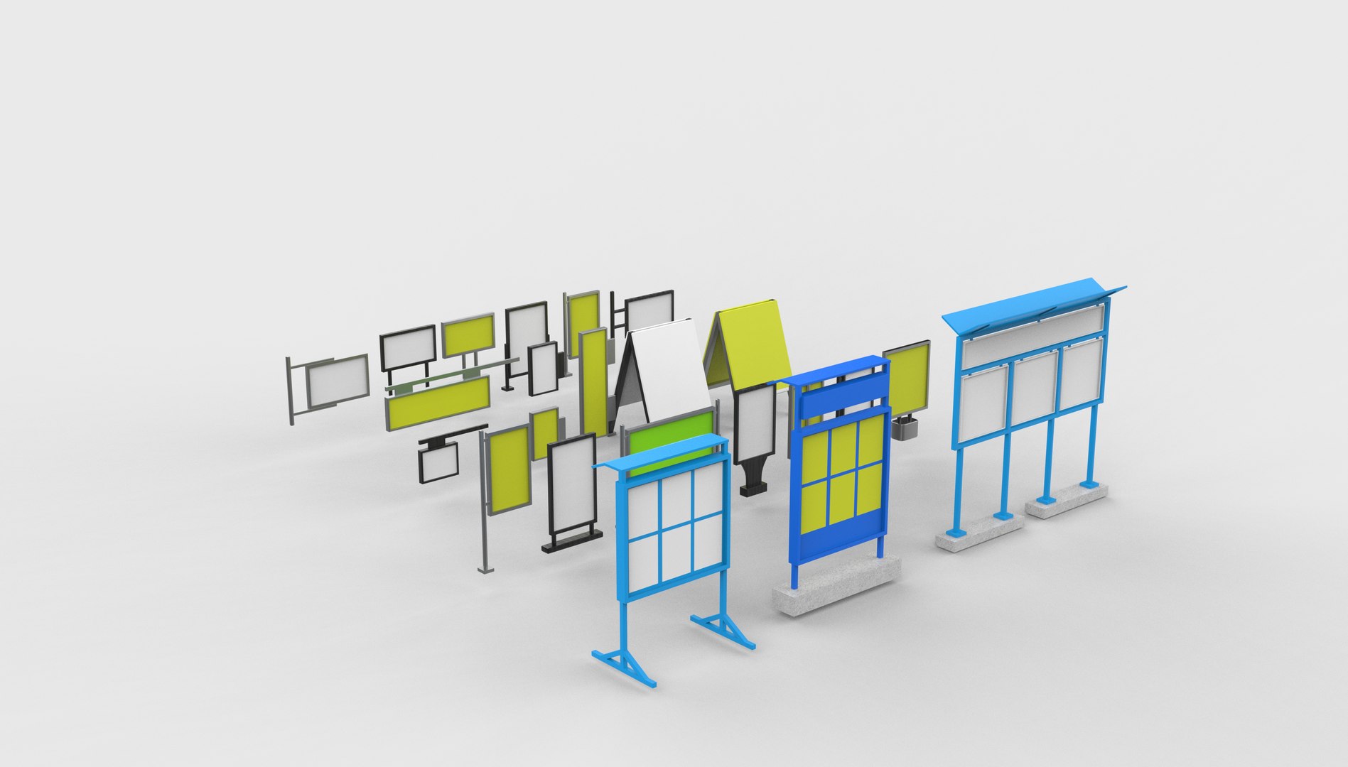 3D Information stand set 3D model model https://p.turbosquid.com/ts-thumb/Kh/cAVObl/5E/informationstandsetanimation.6273/jpg/1781630711/1920x1080/fit_q87/17bbd58976ac3b8959fcd6c0d0517debabdf15c7/informationstandsetanimation.6273.jpg