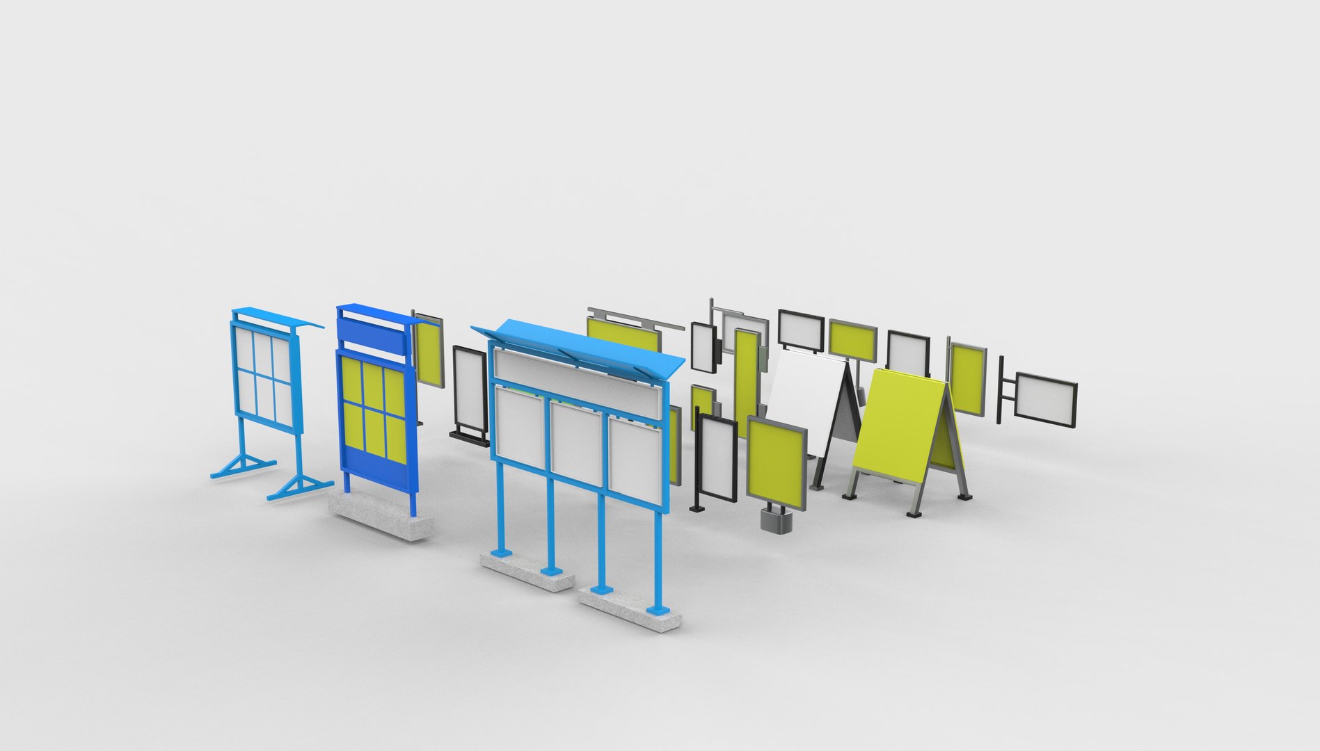 3D Information stand set 3D model model https://p.turbosquid.com/ts-thumb/Kh/cAVObl/la/informationstandsetanimation.6272/jpg/1781630706/1920x1080/fit_q87/c34dd043f322482575c580f60ed7b9e2adcd7f3b/informationstandsetanimation.6272.jpg