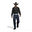 Cowboy éleveur occidental moderne