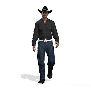 Modern Western Rancher Cowboy