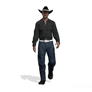 Modern Western Rancher Cowboy