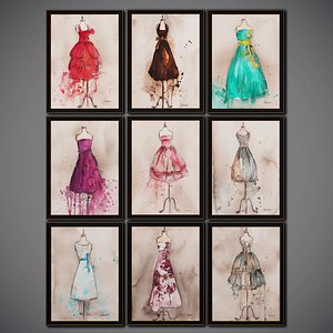 CHAMPAGNE DRESS |set 3
