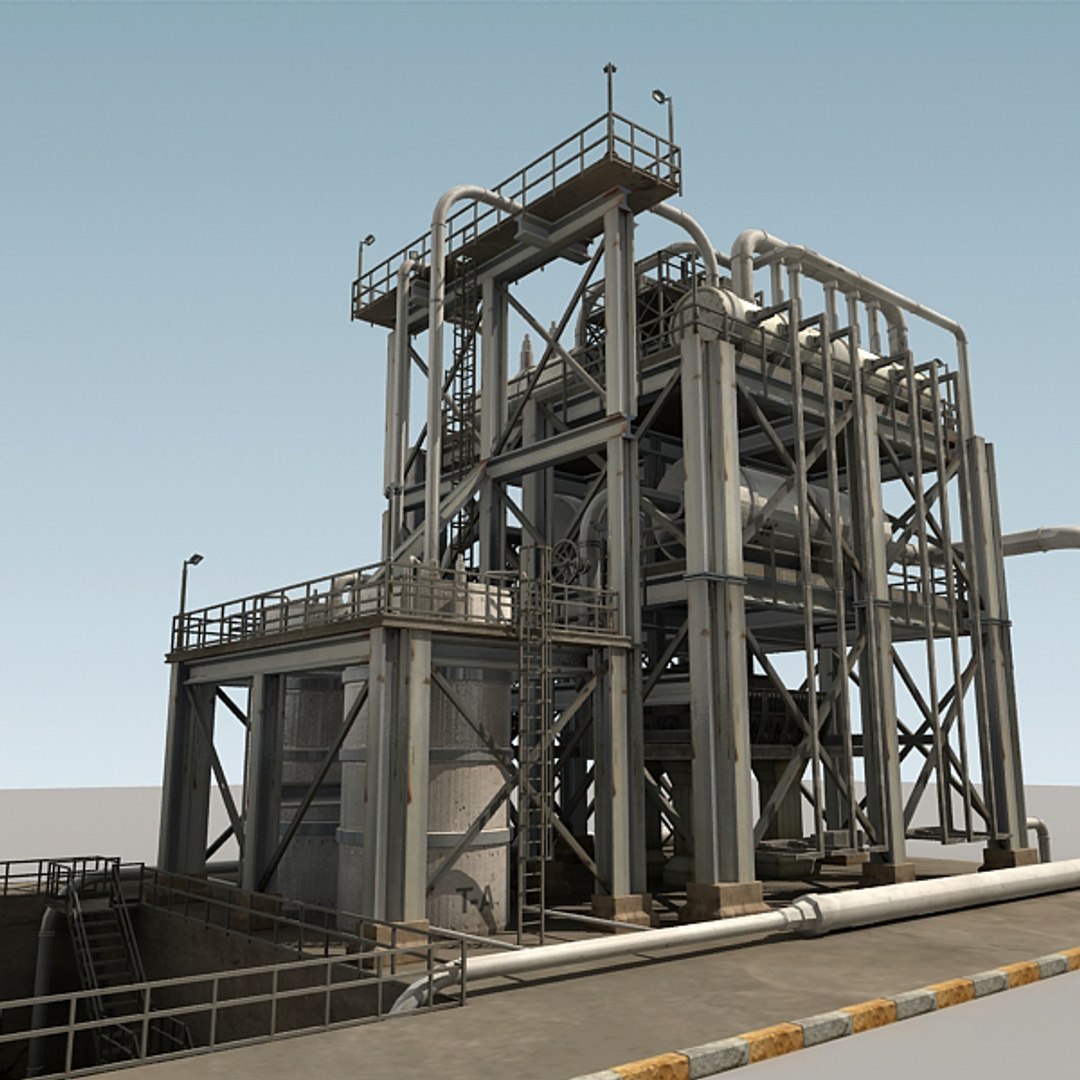 Refinery Parts 3d Model