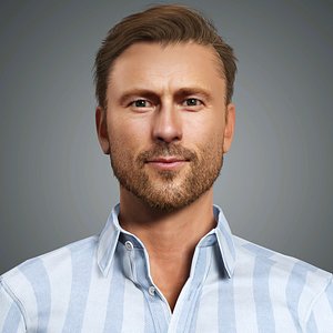Glen Powell Character model