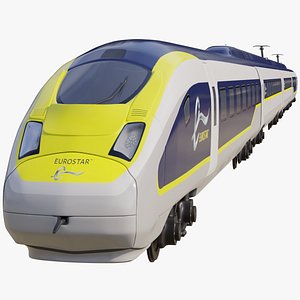 Realistic Siemens Velaro Eurostar E320 Train