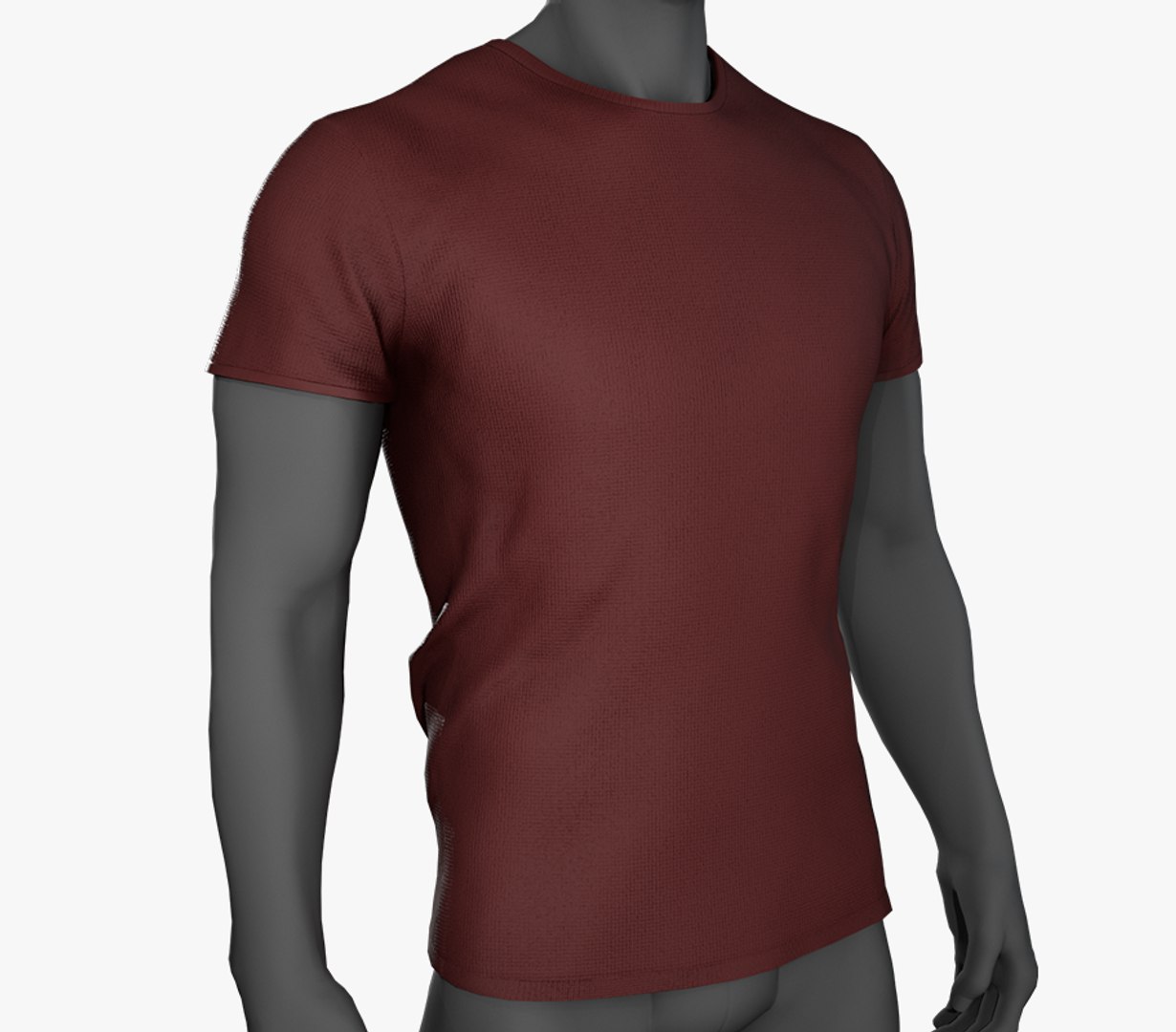 3D Slim Fit Red TShirt TurboSquid 1775207