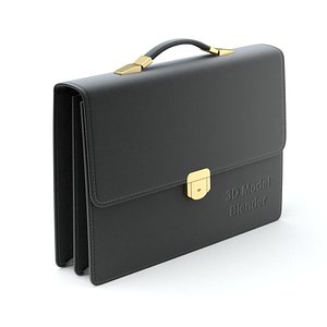 3D briefcase brief case