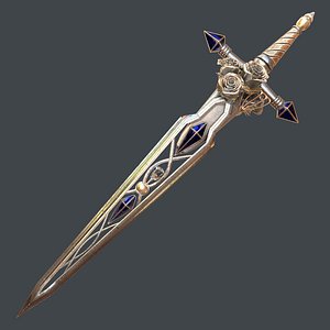fantasy sword 21 3D model
