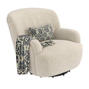 3D Kadon Swivel Chair Sheepskin Natural by FOUR HANDS