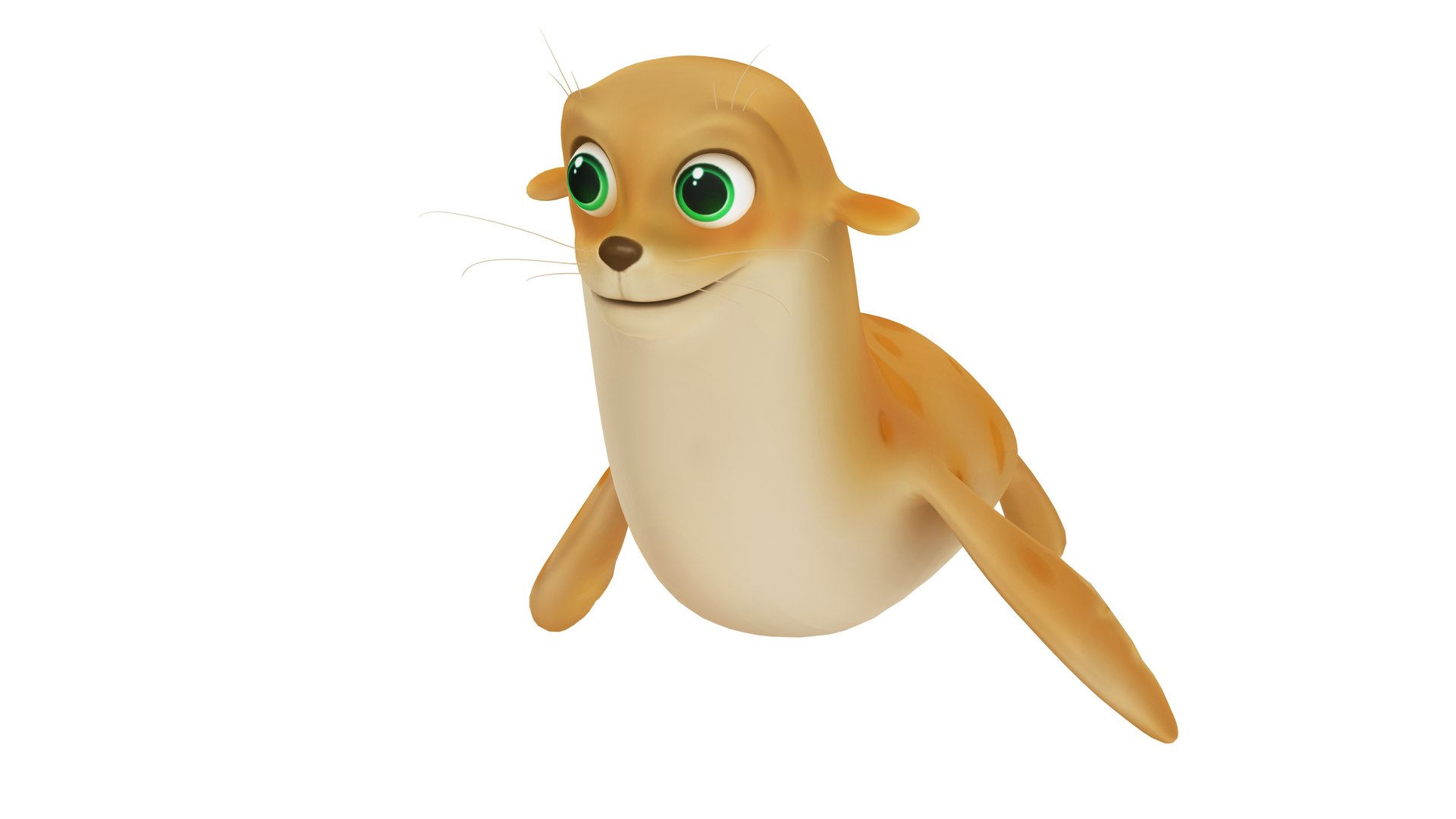 3D Cartoon Seal https://p.turbosquid.com/ts-thumb/Kh/zHEjy9/bv/cartoonmonkseal5/jpg/1683727463/1920x1080/fit_q87/d0ab776358ade3665b52ef95da57755ddaeca9b7/cartoonmonkseal5.jpg