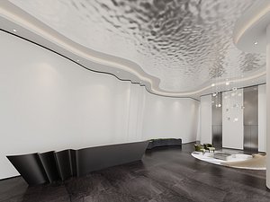 Minimal Oriental Reception Space