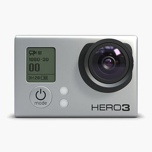 action camera gopro 3 3d model
