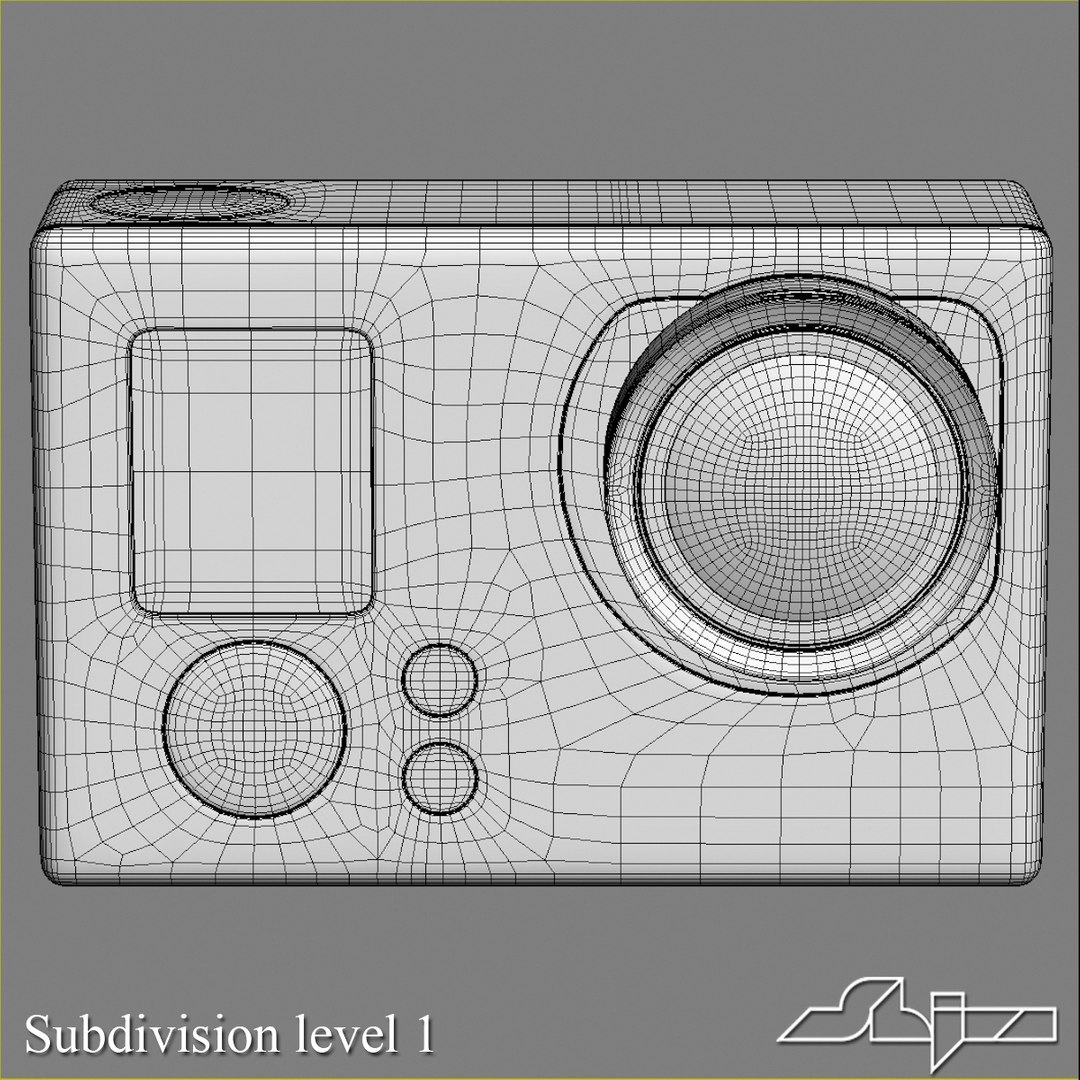 Action Camera Gopro 3 3d Model