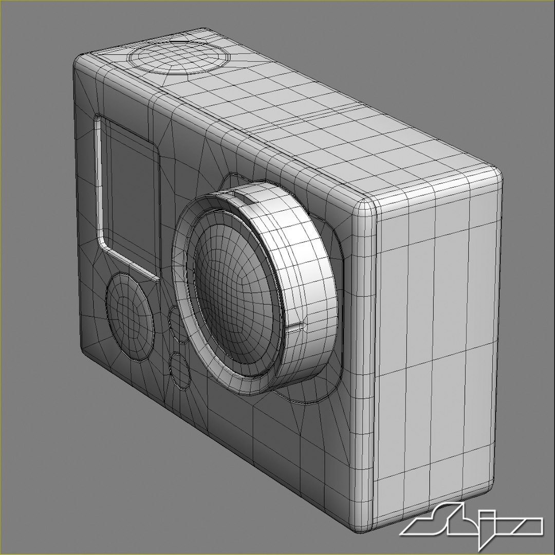 Action Camera Gopro 3 3d Model