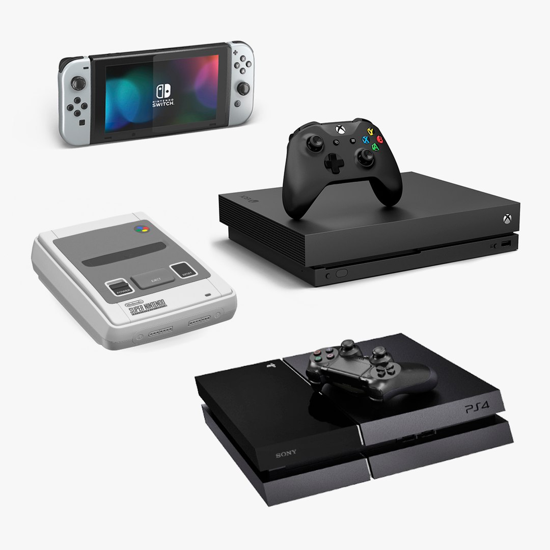 Game Consoles Collection 2 3D model preview