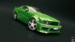 3d race car model