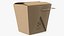 Recipiente de comida para llevar de papel kraft 32 oz