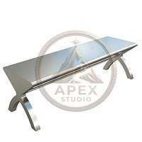 Modern Shopping Mall Corridor Bench