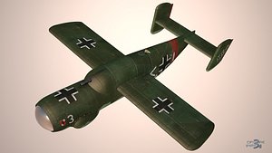 arado e 381 fighter 3D model