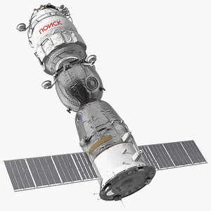 Soyuz with Poisk Module 3D model