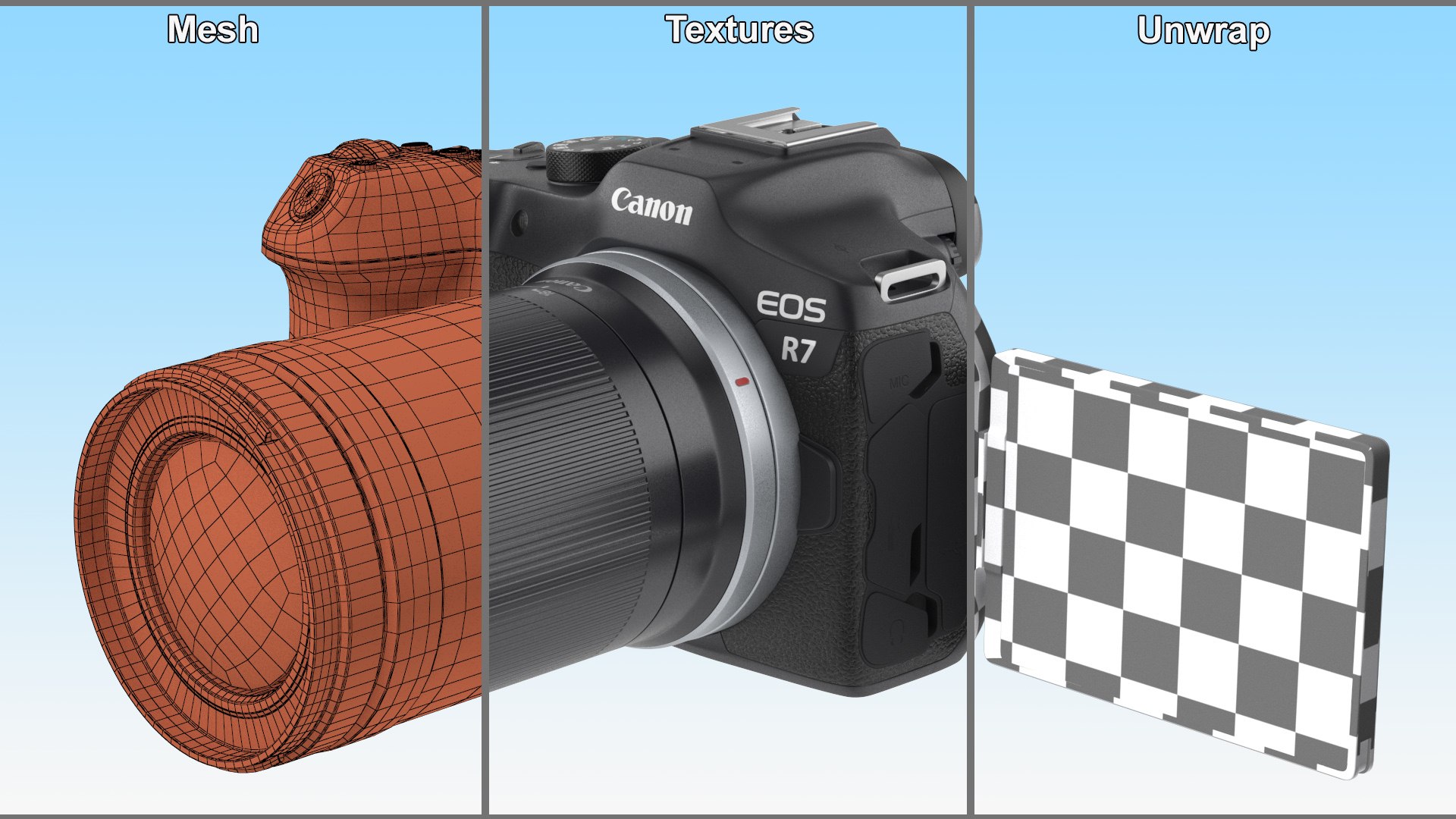 3D model Canon EOS R7 Camera https://p.turbosquid.com/ts-thumb/Ki/EfhUxY/e1/canon_eos_r7_camera_009/jpg/1734653368/1920x1080/fit_q87/b051e2d8f0dce59d7170e45b2d3324f3d84d6430/canon_eos_r7_camera_009.jpg