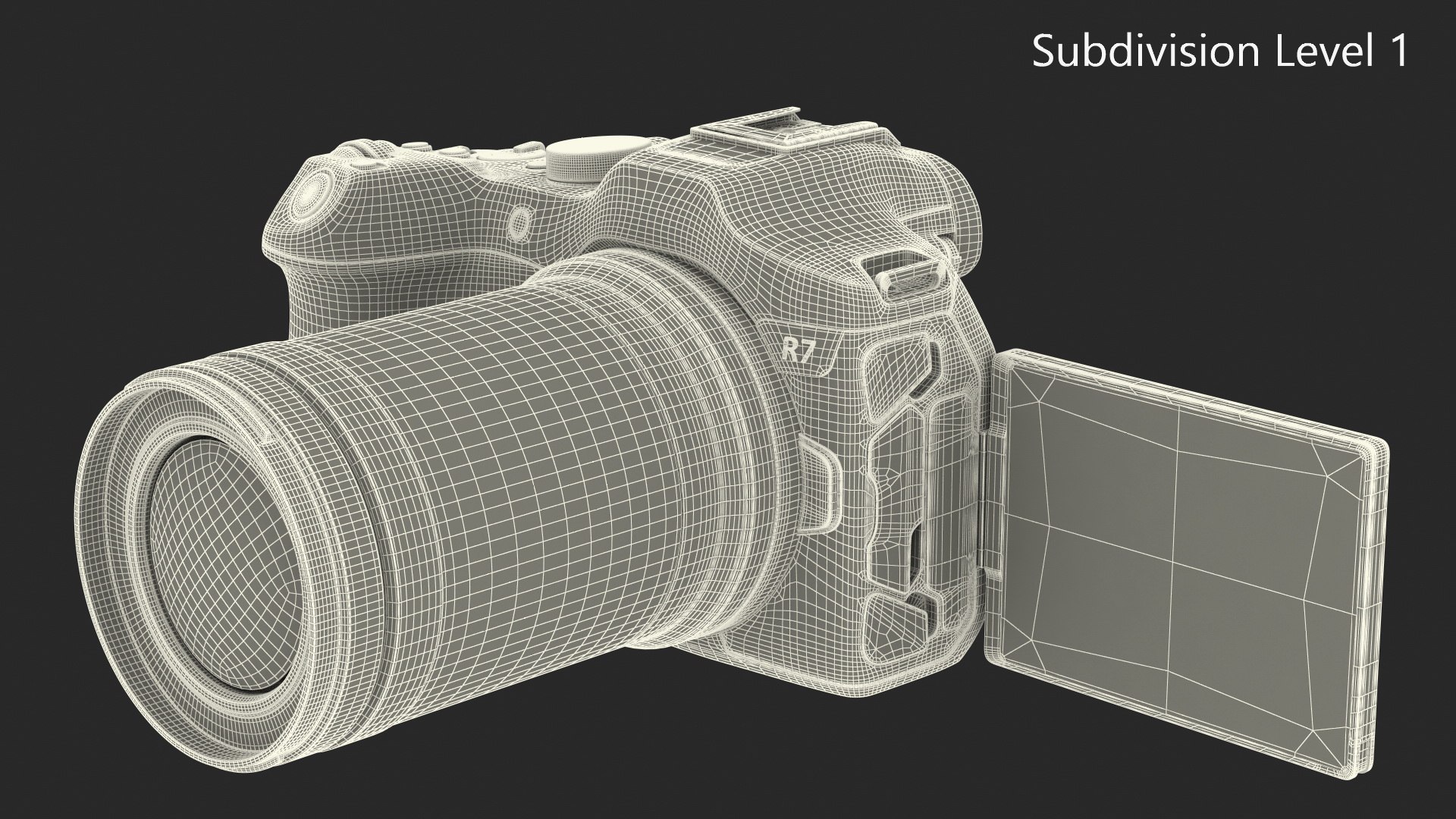 3D model Canon EOS R7 Camera https://p.turbosquid.com/ts-thumb/Ki/EfhUxY/m7/canon_eos_r7_camera_011/jpg/1734653380/1920x1080/fit_q87/e79214d89a0ff634c443af8a9326e0c742f53868/canon_eos_r7_camera_011.jpg