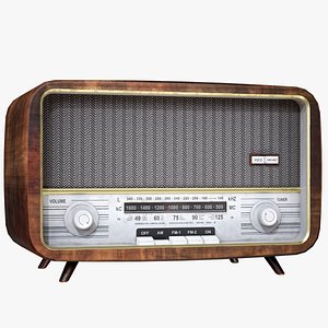 Old Retro Radio Rigged PBR