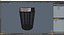 3D Public Park Litter Trash Can